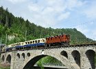 2019.06.10 RhB Ge 4-6 353 Albulabahn Bahnfest Bergün mit Pullmannwagen